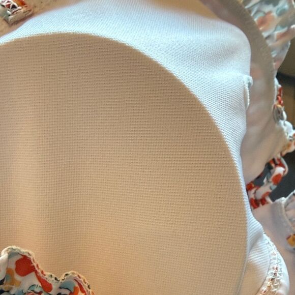 Floral Smocked and High waisted Bikini Set Maternity friendly size small - Picture 10 of 12